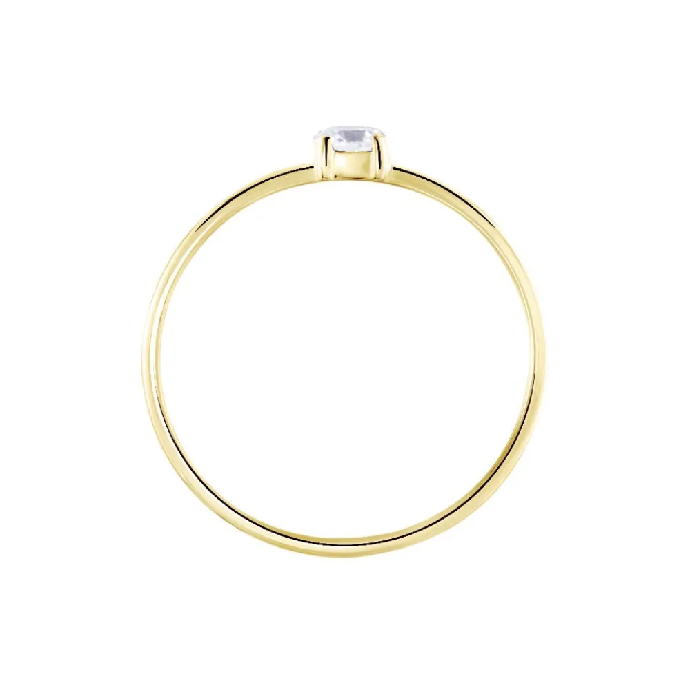 Solitaire Or Jaune Philys Oxyde De Zirconium|Marc Orian New