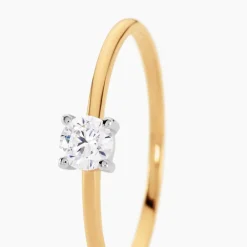 Solitaire Or Jaune Philys Oxyde De Zirconium|Marc Orian New