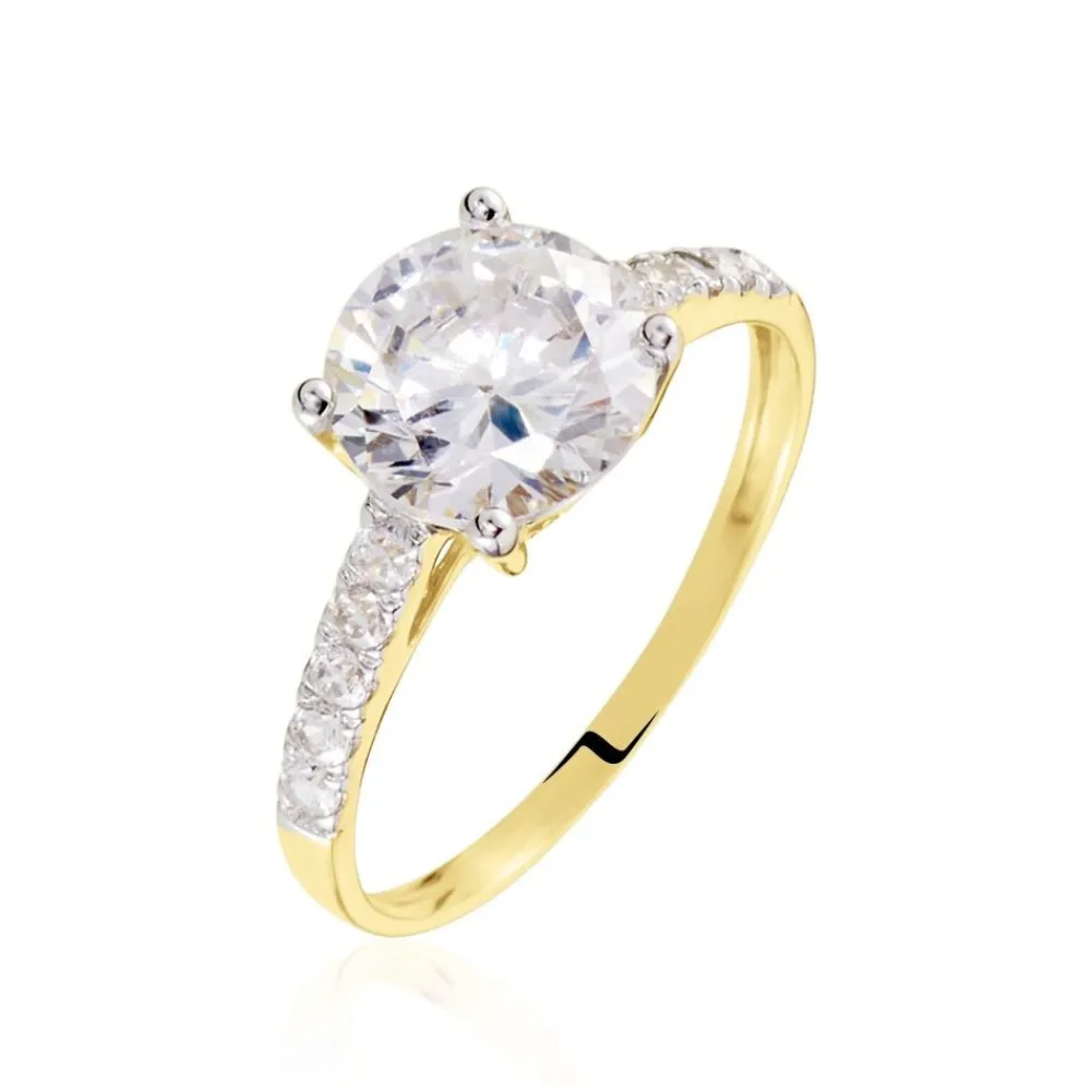 Solitaire Terese Or Jaune Oxyde De Zirconium|Marc Orian Clearance